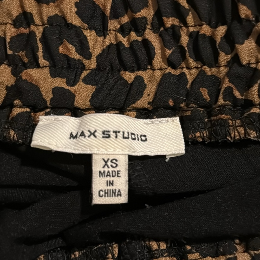 Max Studio Leopard Print Pleated A-Line Maxi Skir… - image 8